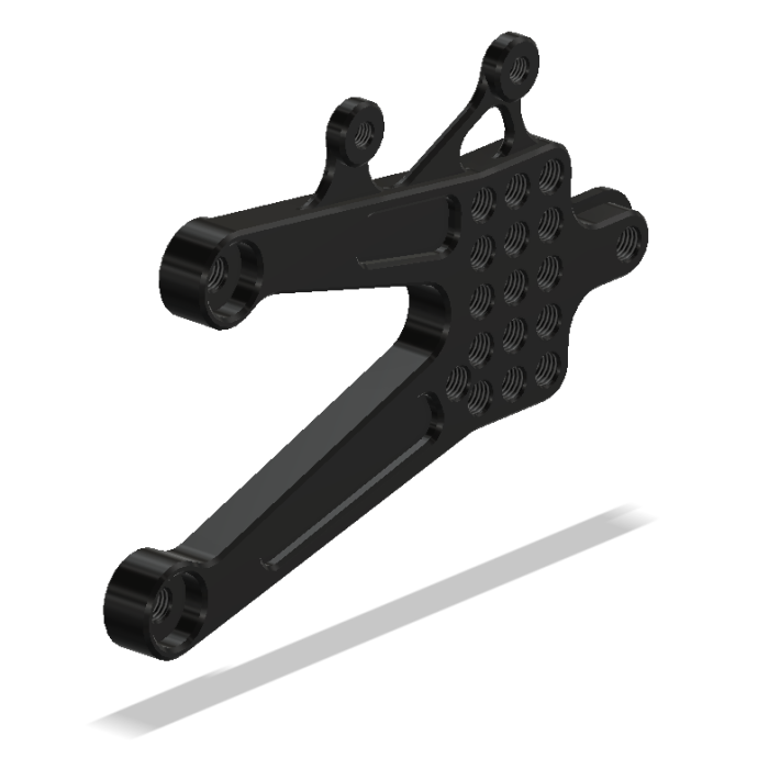 Lt. Bracket, YAM R-1 04-08, Black