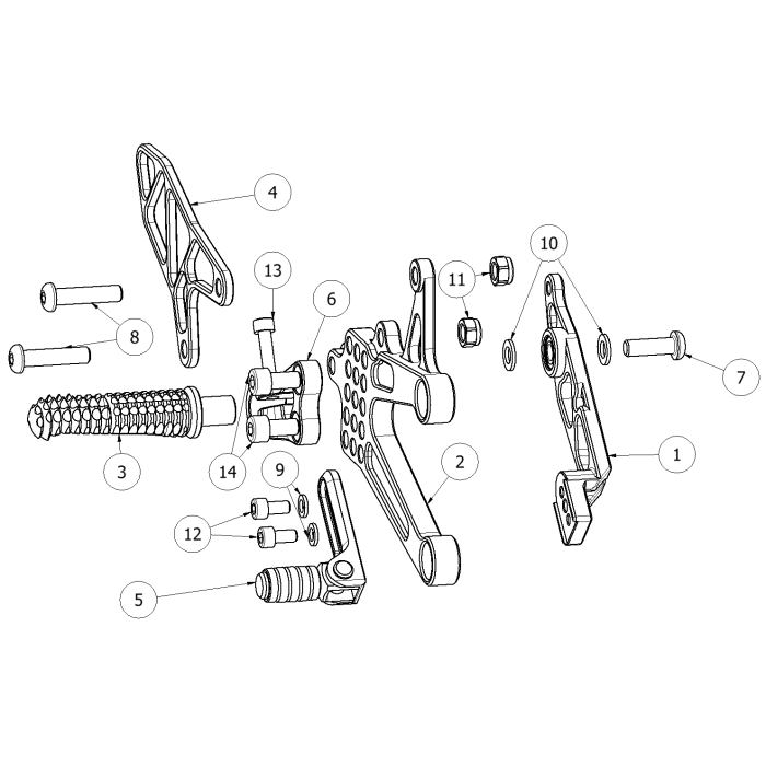 Click on a number to locate your part on the item list