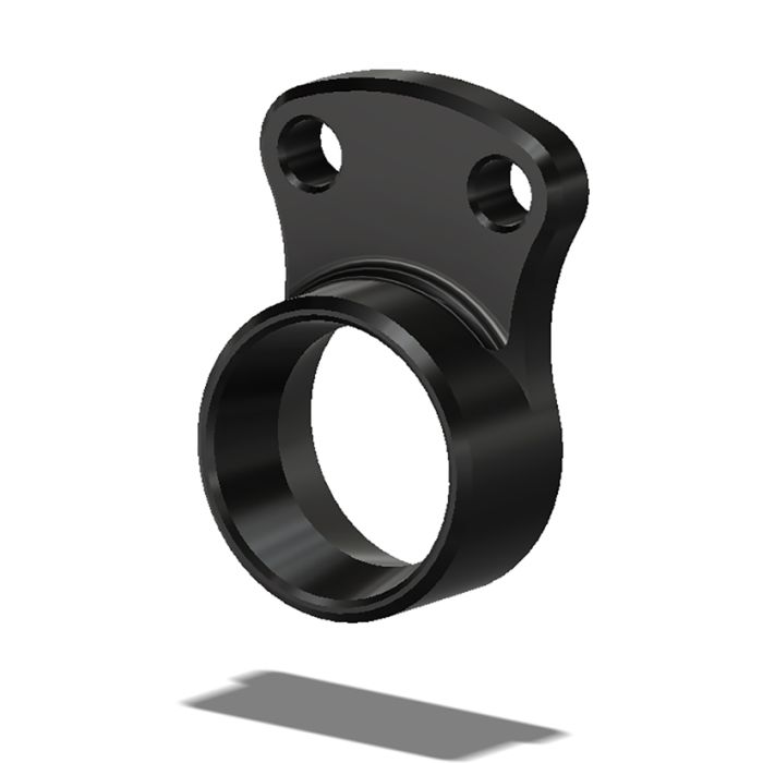 Rearset Muffler Brkt., 06-09 Yam R6 Black..