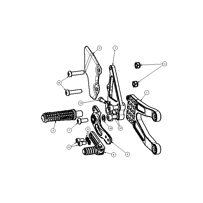 Click on a number to locate your part on the item list