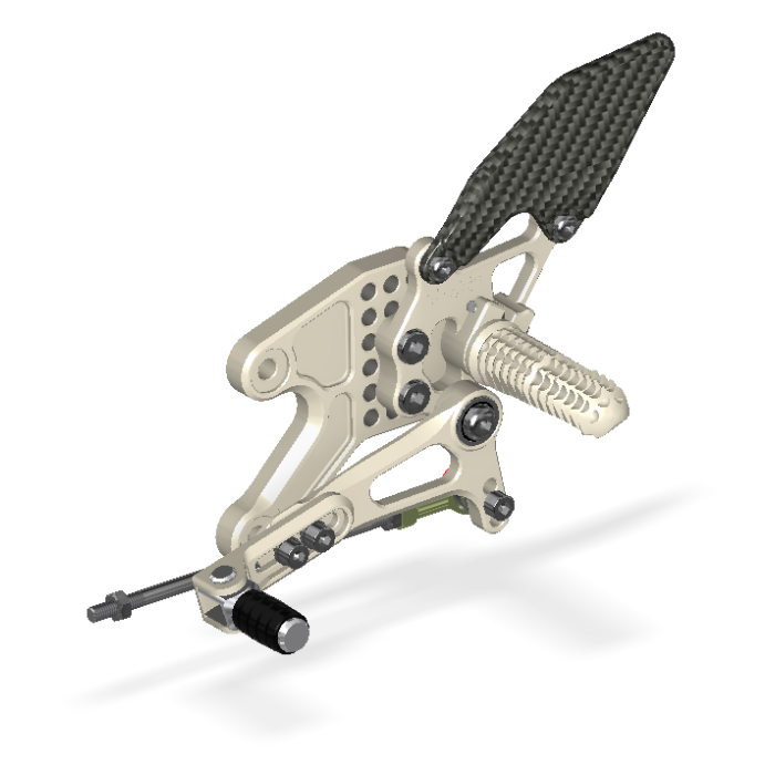 Rear Set Kit, Yam R3 2015- , Aero Hard