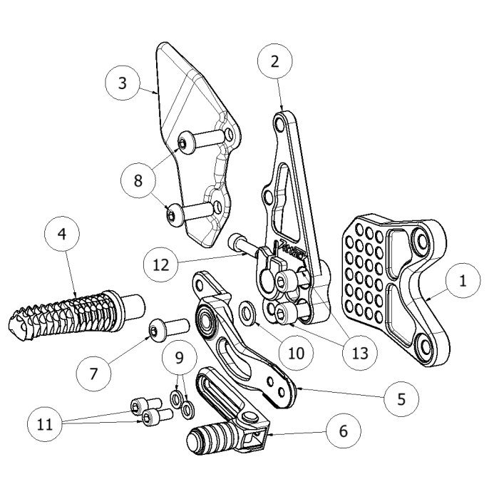 Click on a number to locate your part on the item list