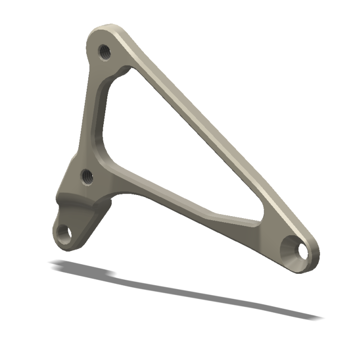 Right Side, Heel Guard Mount, Yam R6 06- , Aero Hard