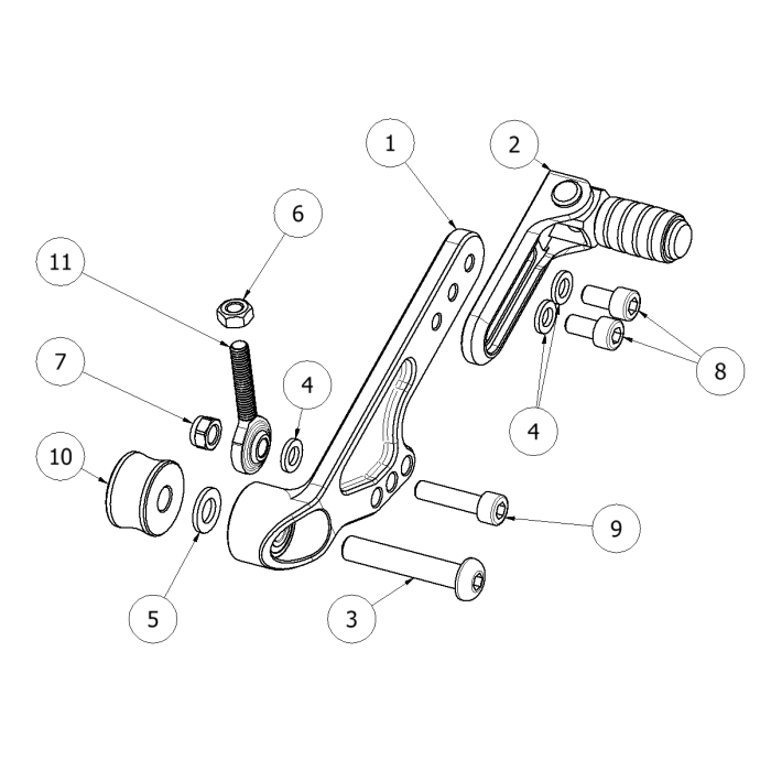 Click on a number to locate your part on the item list