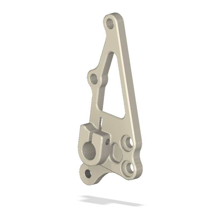 Rt., Peg Holder, KAW ZX10R 04-09, ZX6, 05-09, Aero Hard