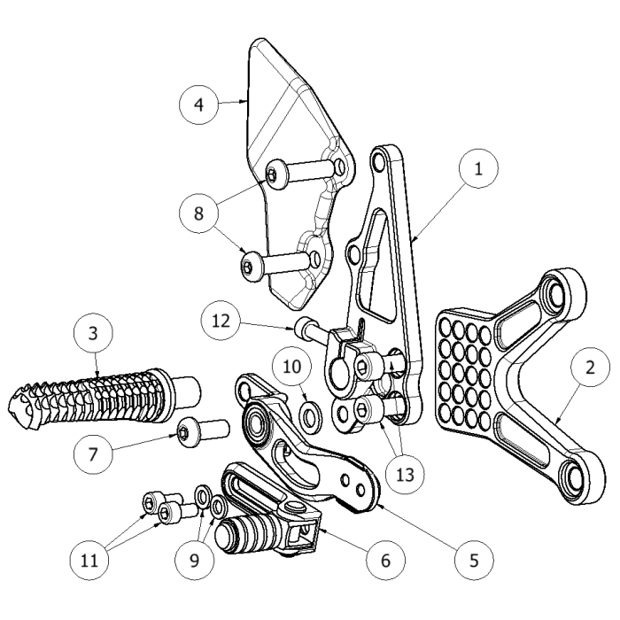 Click on a number to locate your part on the item list