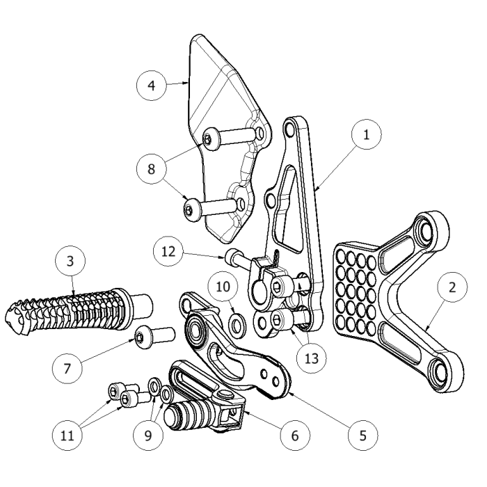 Click on a number to locate your part on the item list