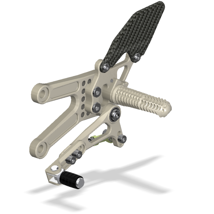 Rear Set Kit, ZX10R, 06-10, Aero Hard