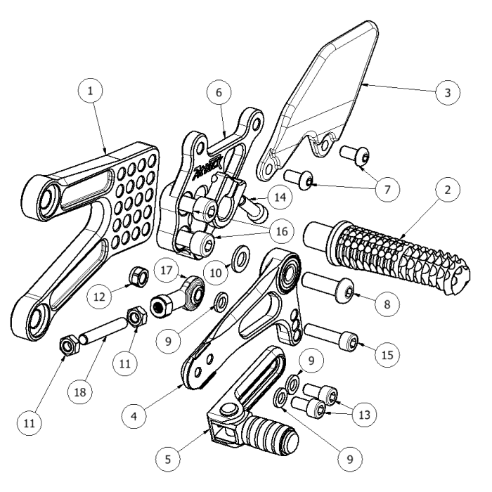 Click on a number to locate your part on the item list