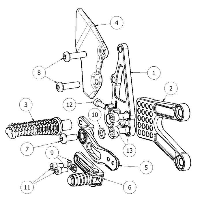Click on a number to locate your part on the item list