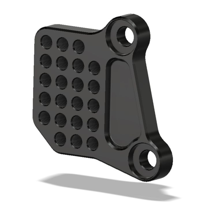 Rt. Bracket, Adj., KAW Ninja 250-300, Black
