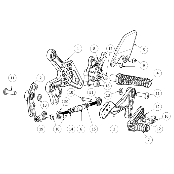 Click on a number to locate your part on the item list