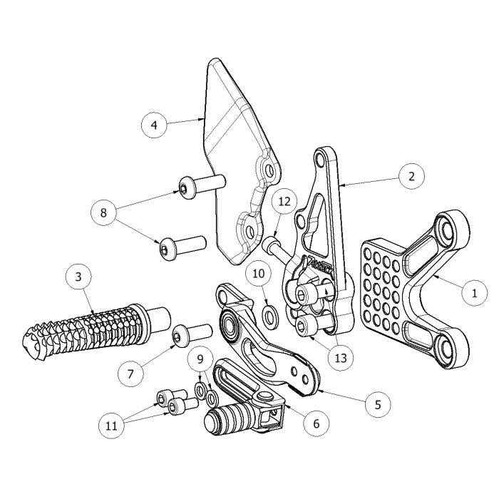 Click on a number to locate your part on the item list