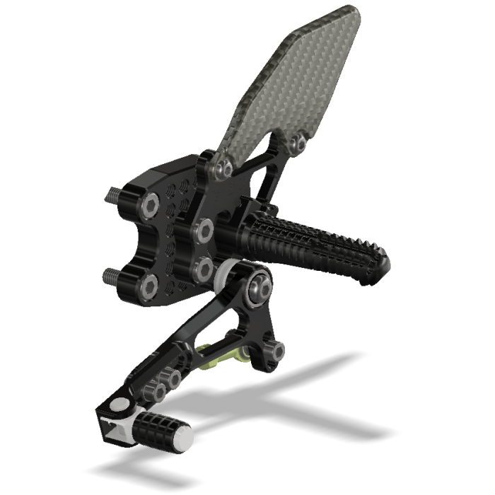 Rear Set Kit, GSXR1000 05-06, Black