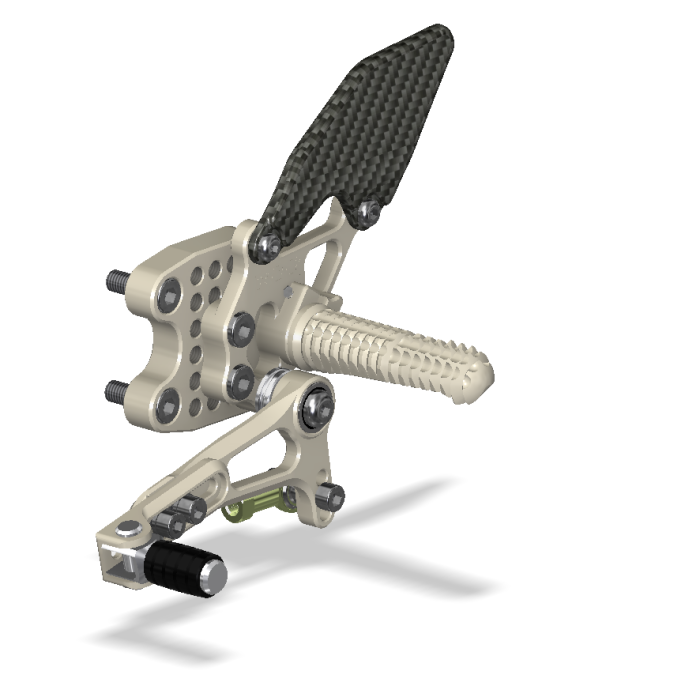 Rear Set Kit, GSXR1000 05-06, Aero Hard