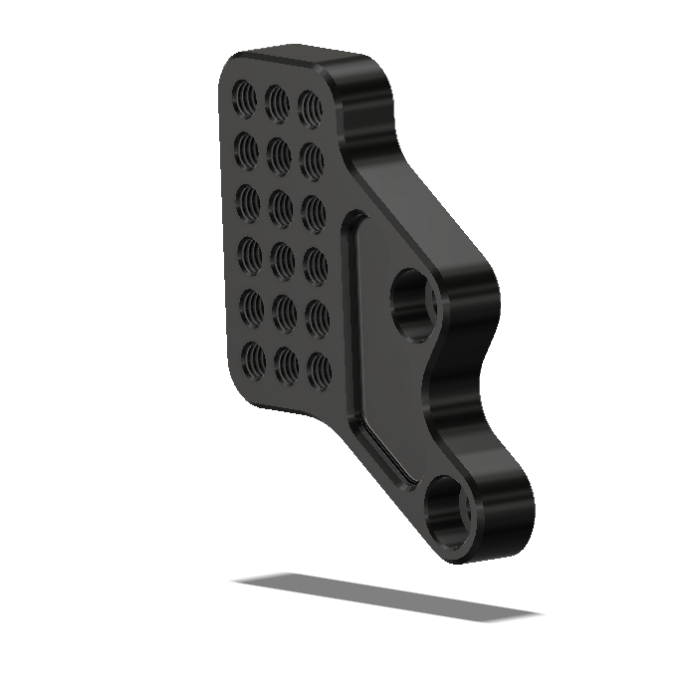 Rt. Bracket, Adj., SUZ GSXR6/7, 06-10  Black