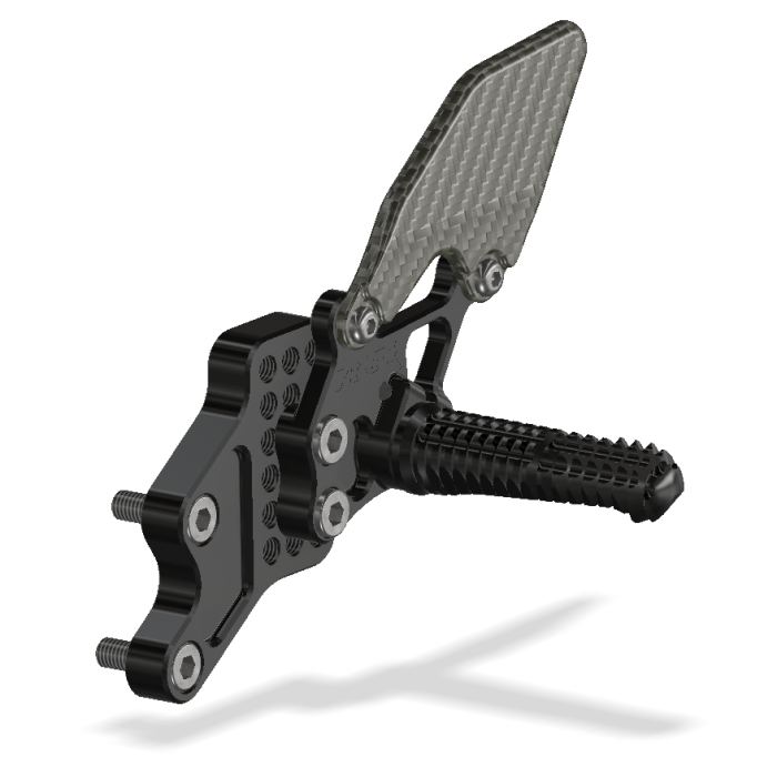 Rear Set Kit, GSXR600/750 06-10 , W/Shift Lever, Black