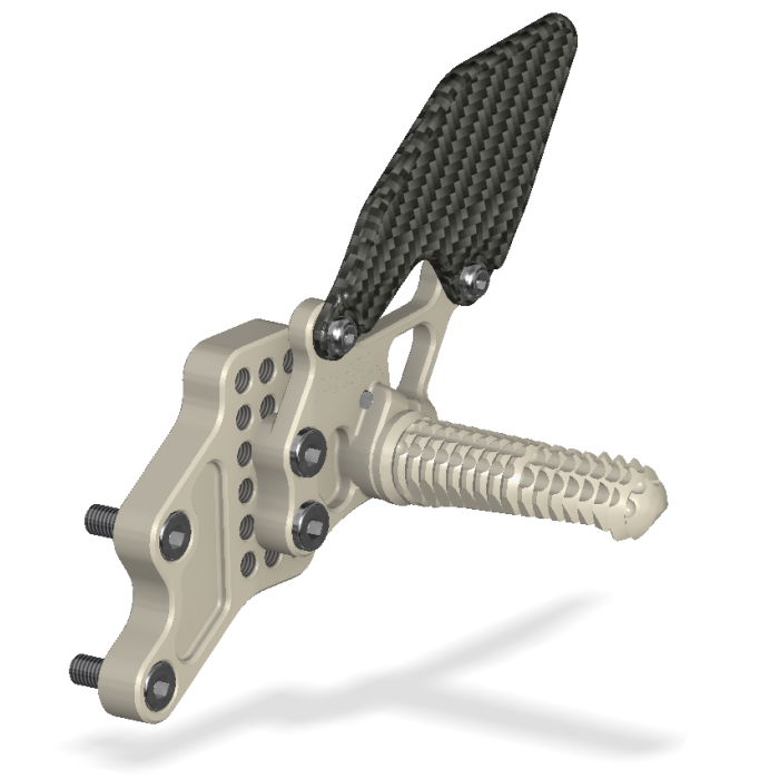 Rear Set Kit, GSXR600/750 06-10 , w/Shift Lever, Aero Hard