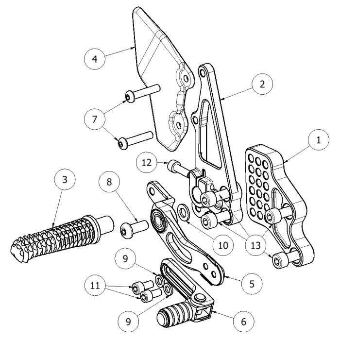 Click on a number to locate your part on the item list