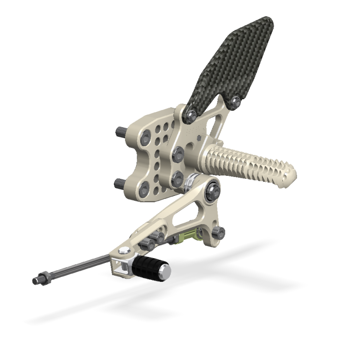 Rear Set Kit, GSXR1000 07-08, Aero Hard