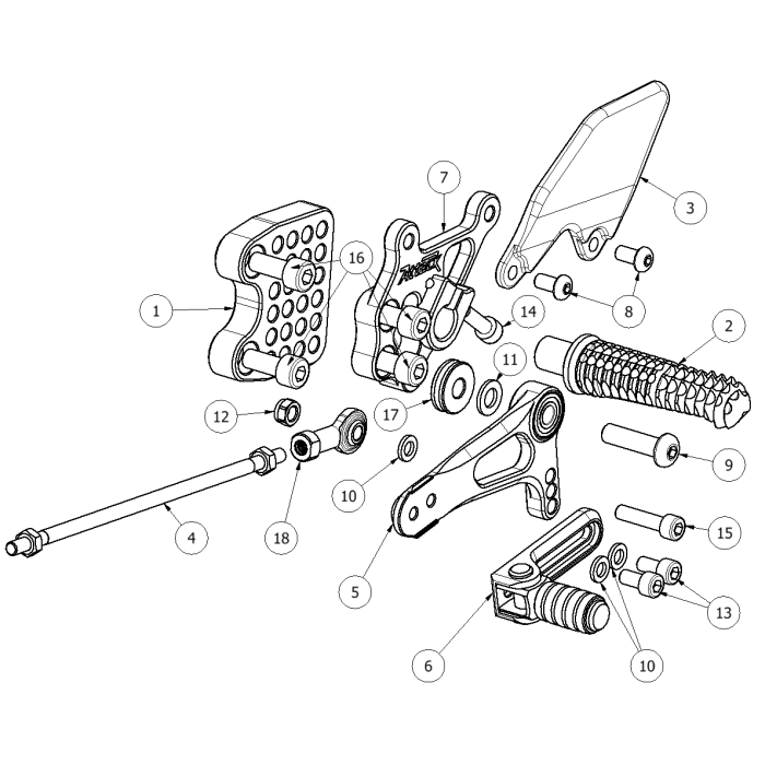 Click on a number to locate your part on the item list