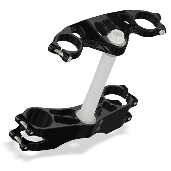 Triple Clamp Kit, Radial Ohlins, 52X58X210, Black