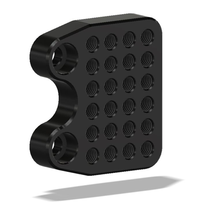 Lt., Rt. Bracket, Adj., SUZ GSXR600-750, 11- , Black