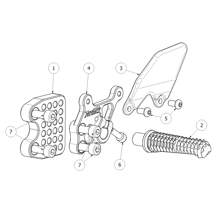 Click on a number to locate your part on the item list