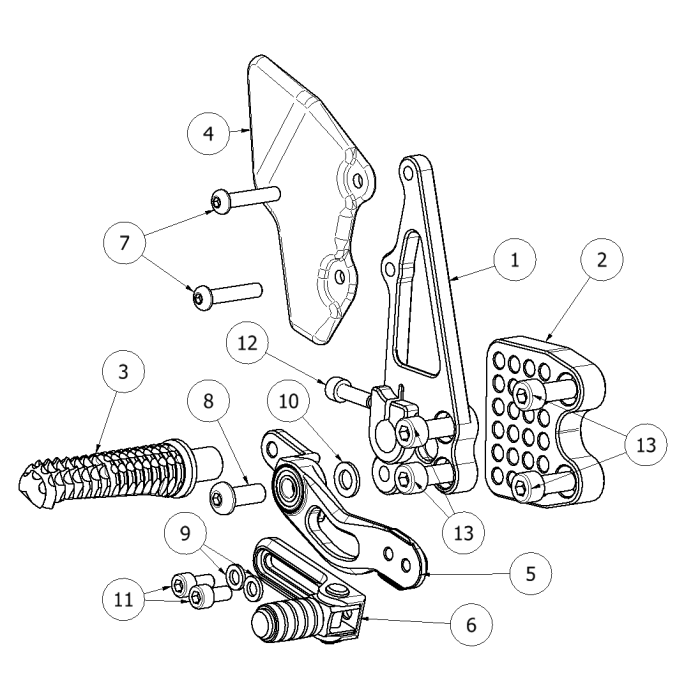 Click on a number to locate your part on the item list