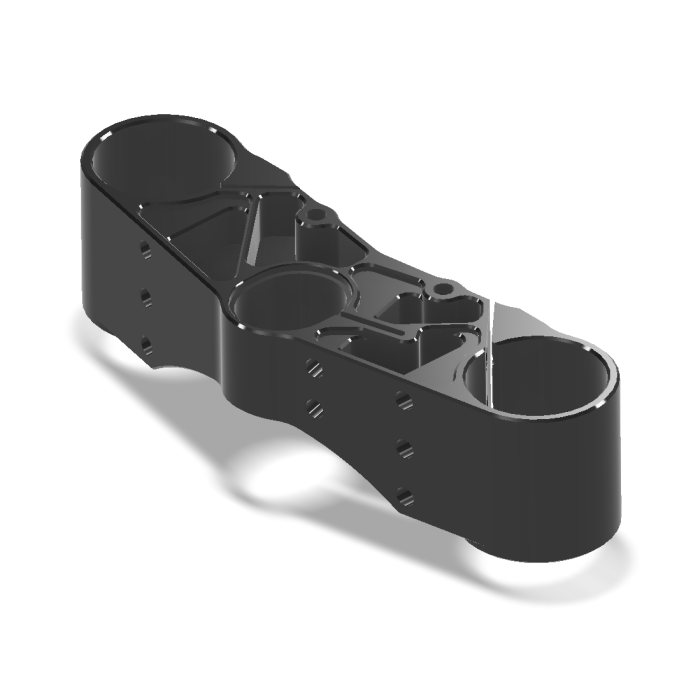 Bottom Clamp, DUC 53mm, Black