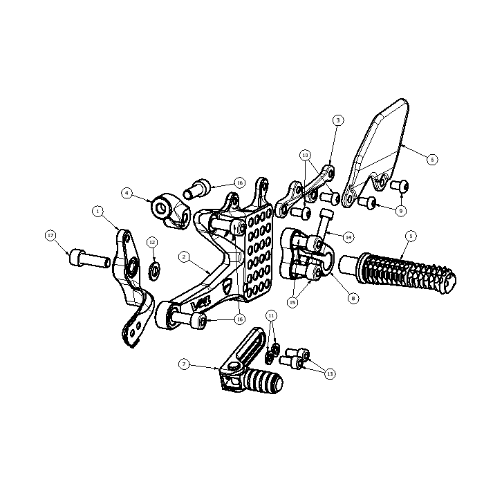 Click on a number to locate your part on the item list