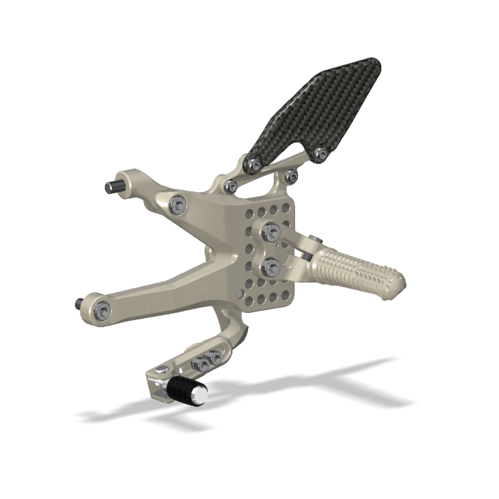 Rear Set Kit, Ducati V4, 2018 -, Aero Hard