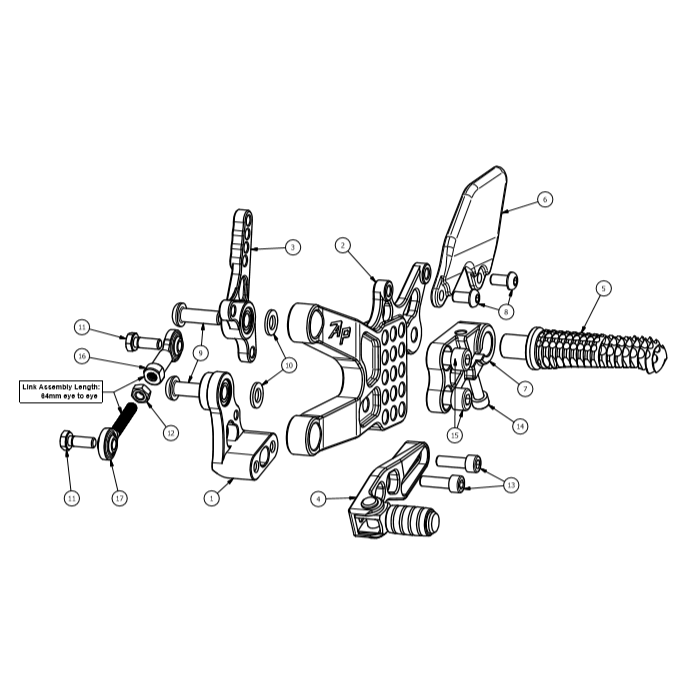 Click on a number to locate your part on the item list