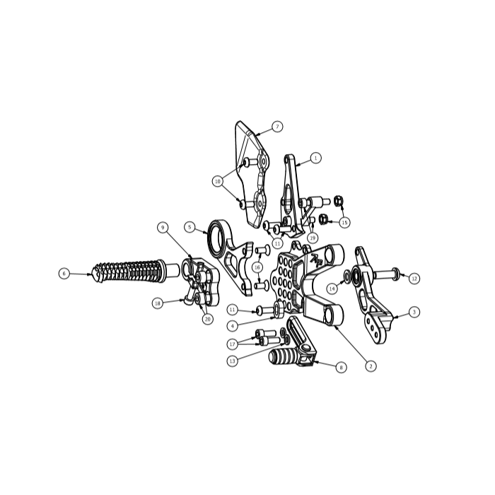 Click on a number to locate your part on the item list