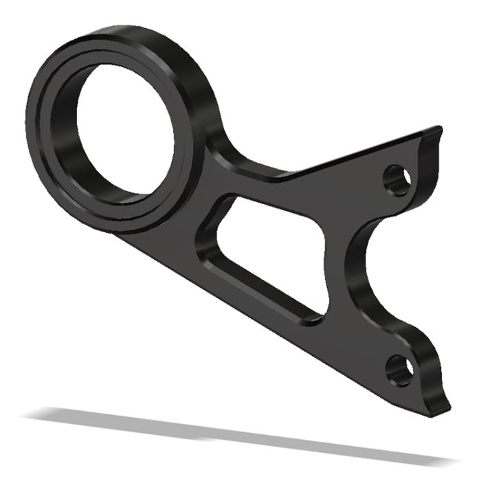 Muffler Brkt. BMW S1000RR 2010-  , Black..