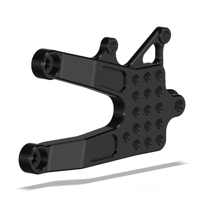 Lt. Bracket, Triumph 675 06- , Black