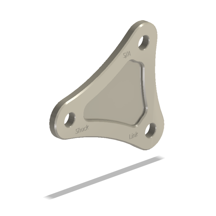 Left Linkage Plate, Triumph 675, Aero Hard