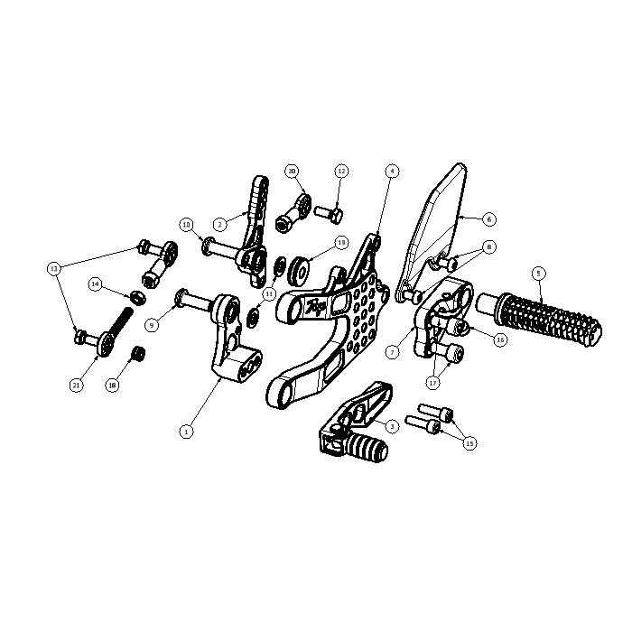 Click on a number to locate your part on the item list