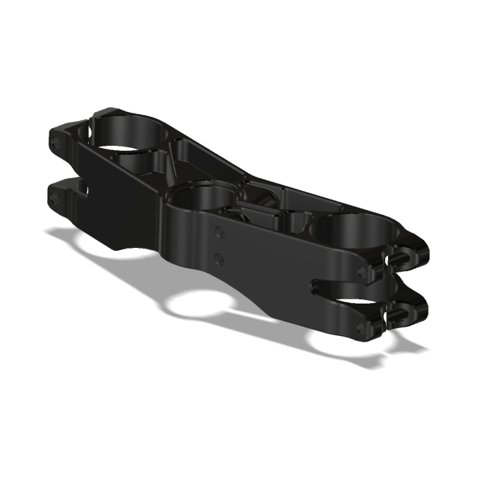 Bottom Clamp, GP, Triumph 675R (Ohlins) 11 - , Black