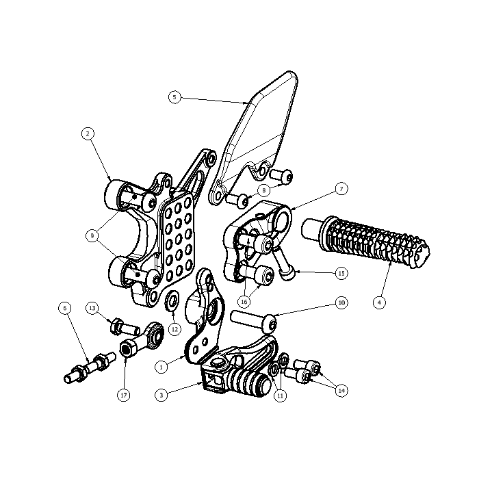 Click on a number to locate your part on the item list