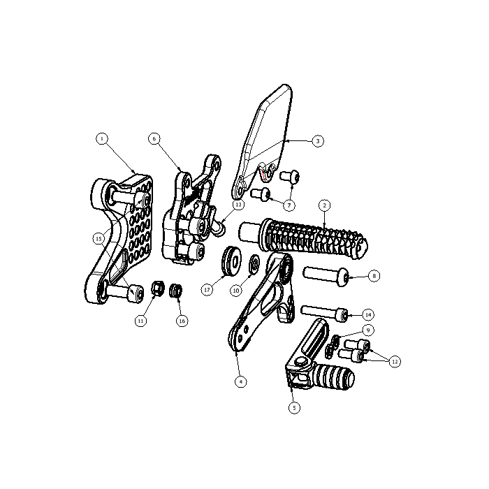 Click on a number to locate your part on the item list