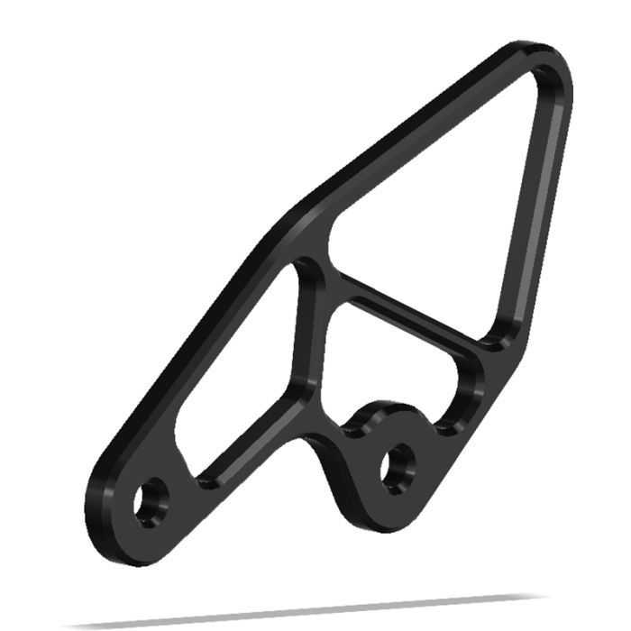 Left Side, Heel Guard, AL, Black