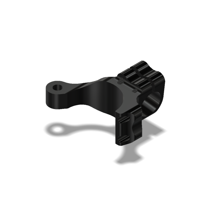 Handle Bar, Right Brkt., 55mm, Black