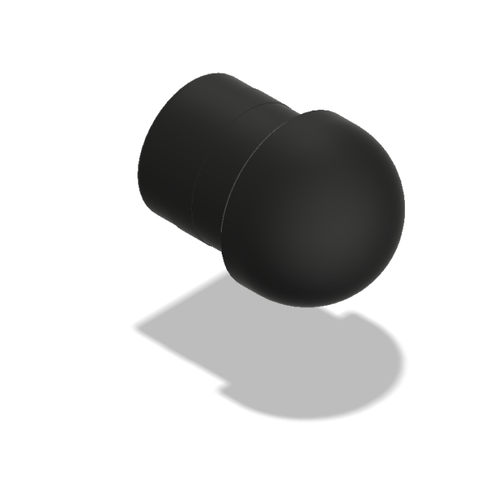 Outer Handle Bar Plug, Black Delrin