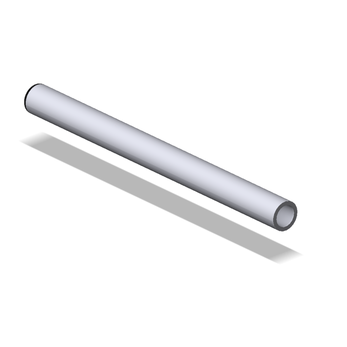 Handle Bar Tube (Lever Guard Mounting), 260mm, Silver