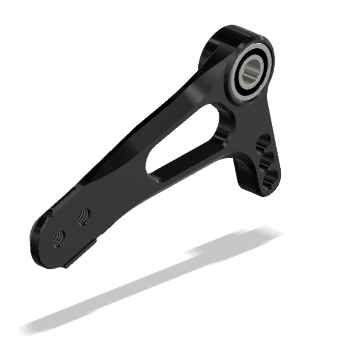 Shift Lever, Folding Type, Adjustable, Black