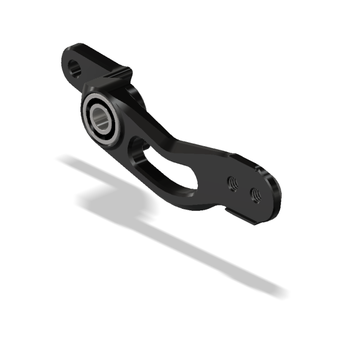 Brake Lever, Folding Type, Adjustable, 6mm, Black