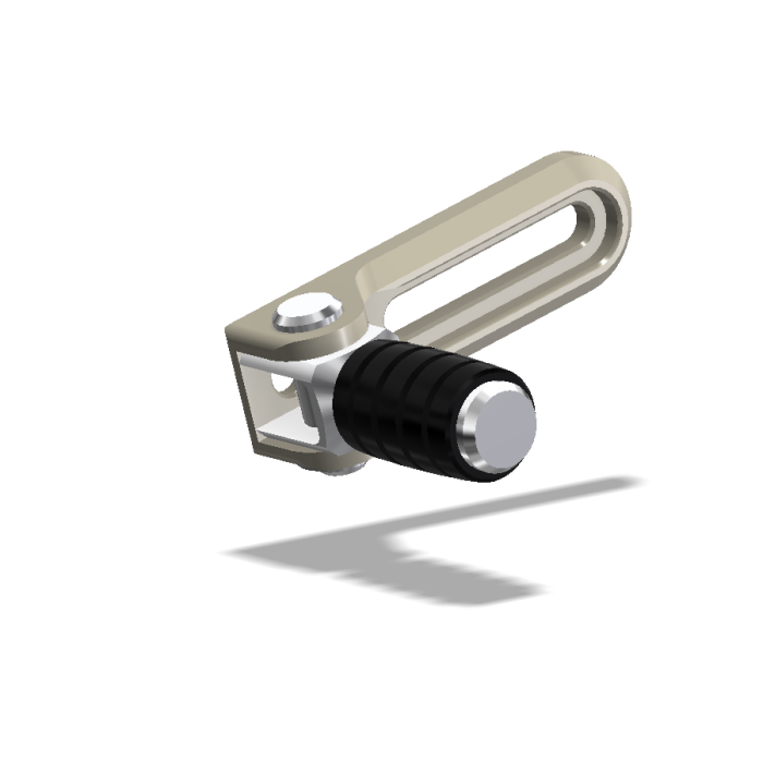 Shift Lever Slider Assembly w/Pedal, Peg Bracket Mounting, Aero Hard