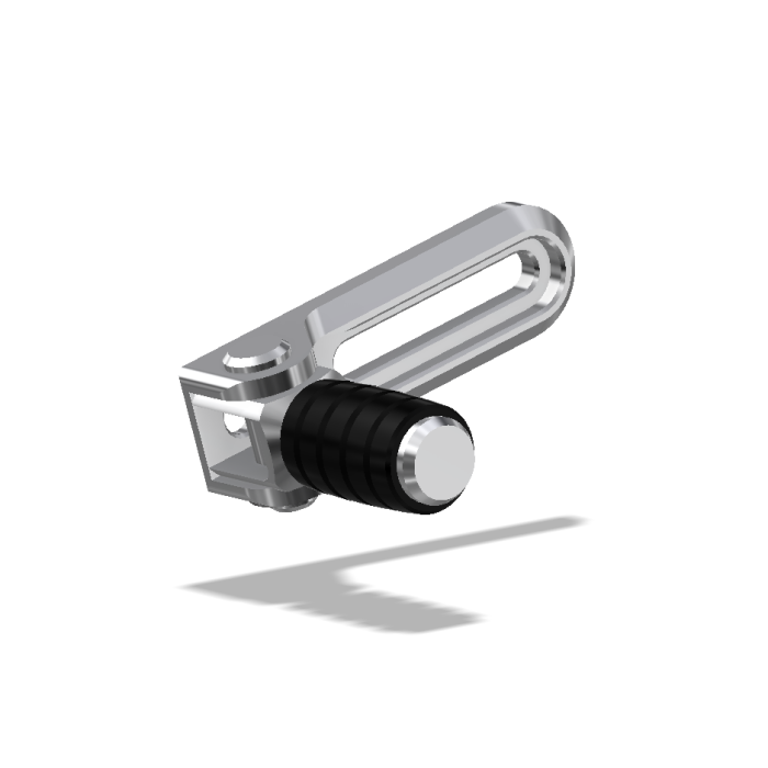 Shift Lever Slider Assembly w/Pedal, Peg Bracket Mounting, Clear