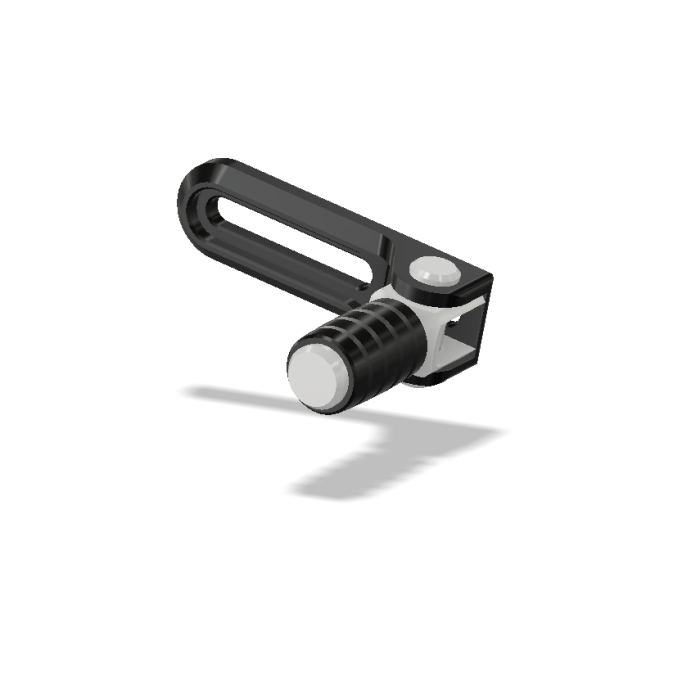 Brake Lever Slider Assembly w/Pedal, Peg Braket Mounting, Black